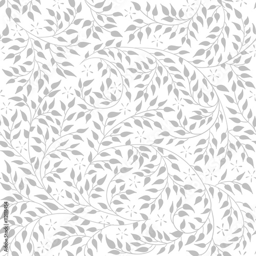 Light lace floral seamless pattern