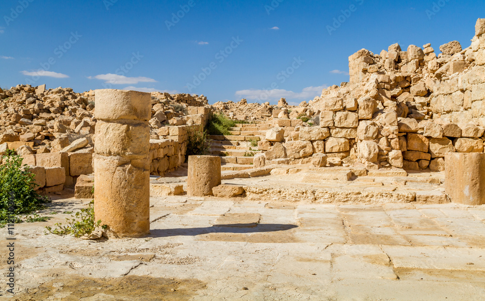 Fototapeta premium Ruins of the ancient Nabataean Town Shivta