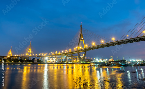 Bhumiphol bridge in Bangkok