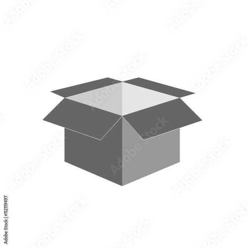 box in grey vector