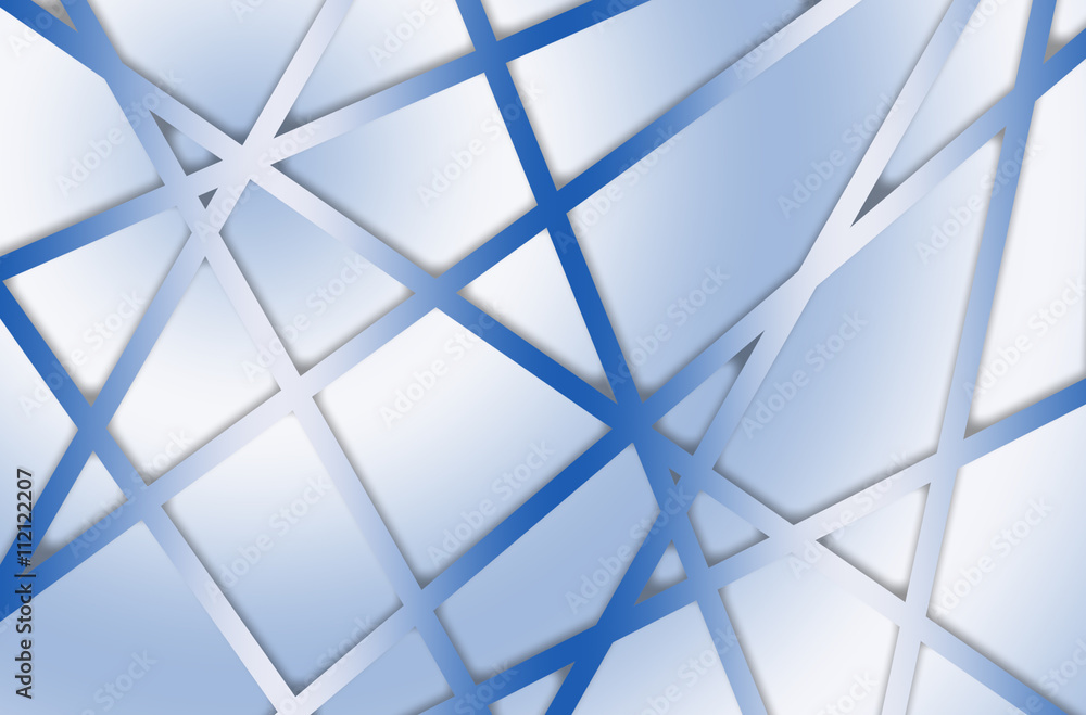 Blue lines and shapes abstract background Blue lines and shapes abstract background