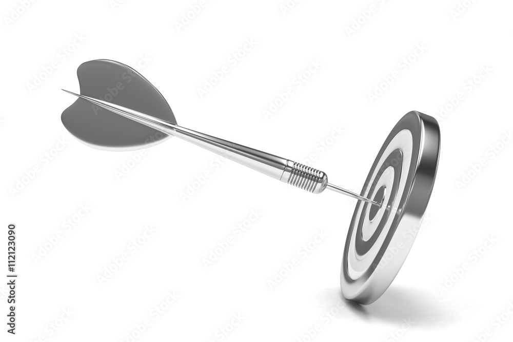 arrow darts in target. 3d rendering. arrow darts in target. 3d rendering.