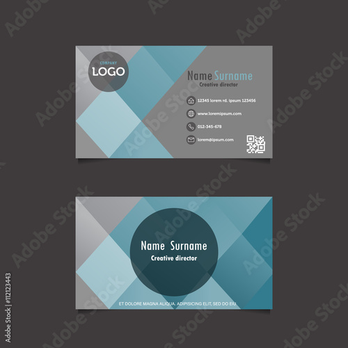 business card template, vector