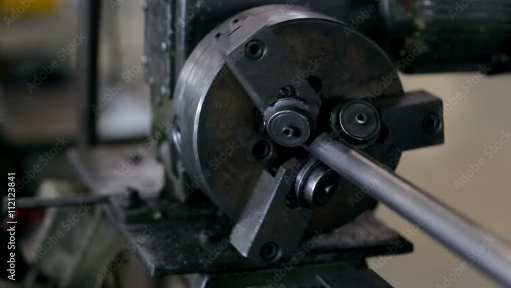 Work makes steel detail of on the machine Work makes steel detail of on the machine