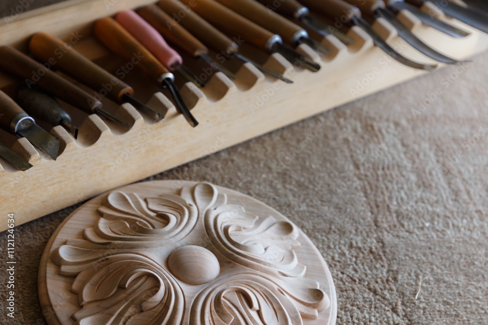 Wood processing. Joinery work. wood carving. chisels for carving Wood processing. Joinery work. wood carving. chisels for carving