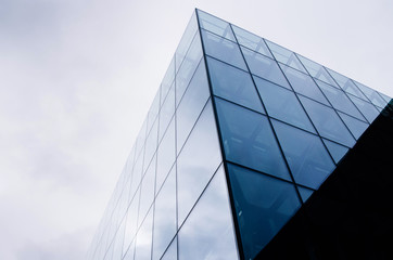 Abstract modern architecture on sky background