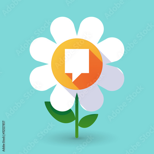 Vector flower with a tooltip