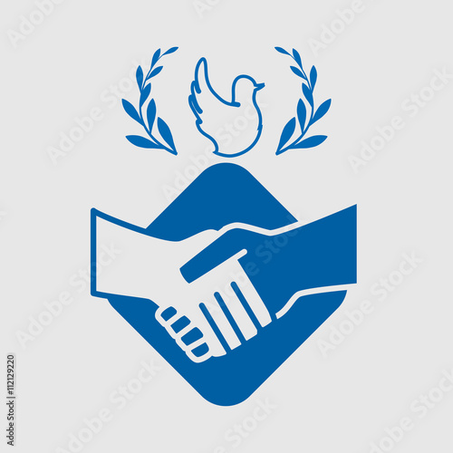 Help design. hand icon. flat illustration
