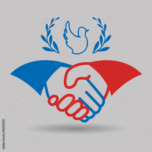 Help design. hand icon. flat illustration