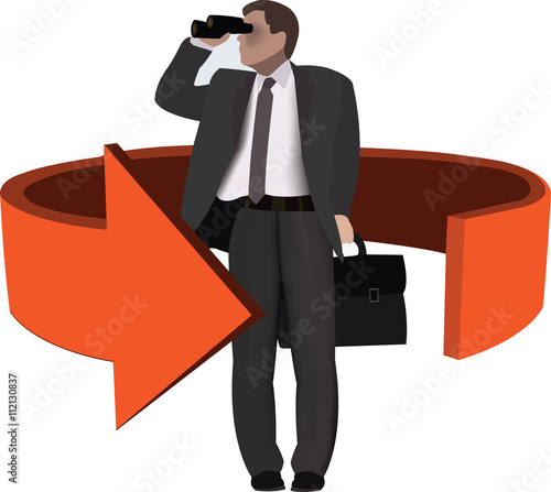 manager guarda  in lontananza