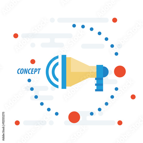 Megaphone concept vector