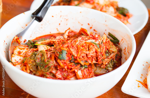 Used cooking Korean kimchi.