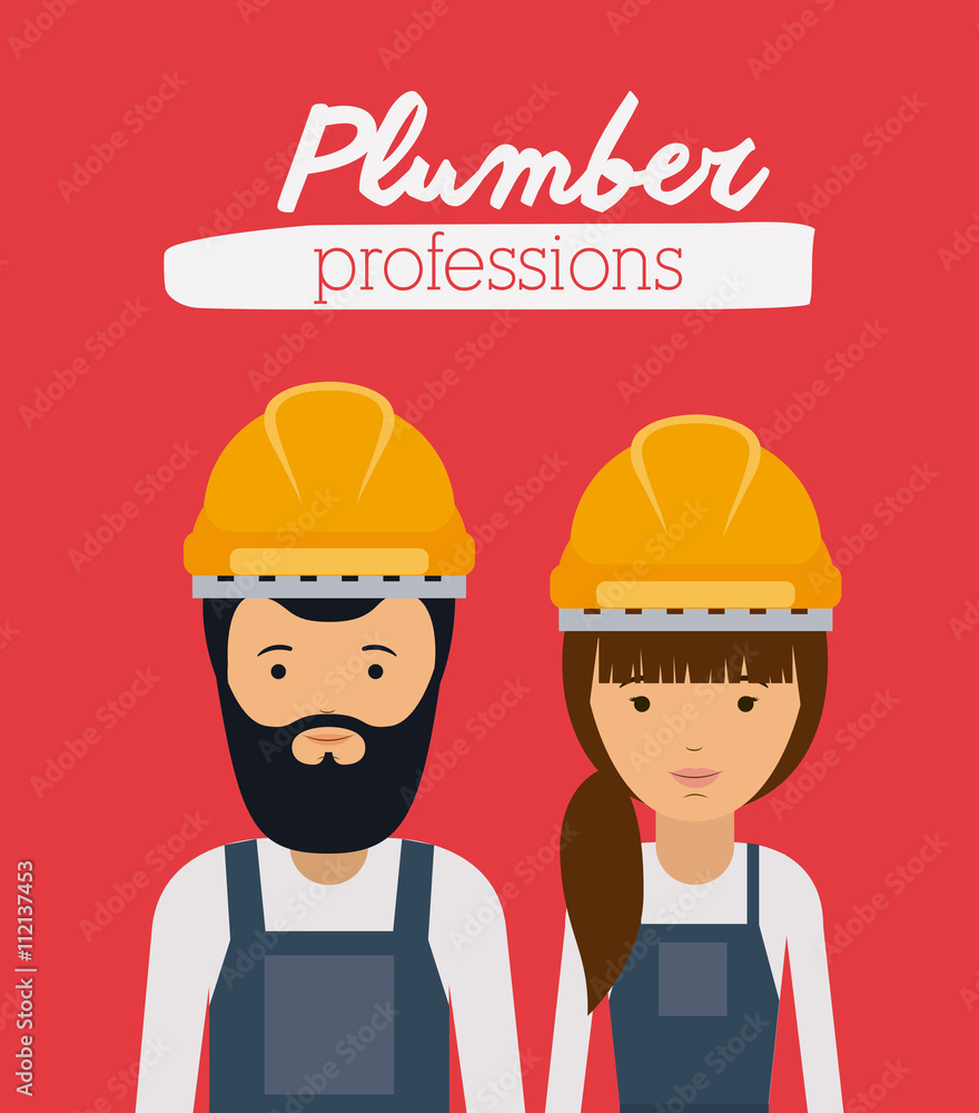 plumber profession  design