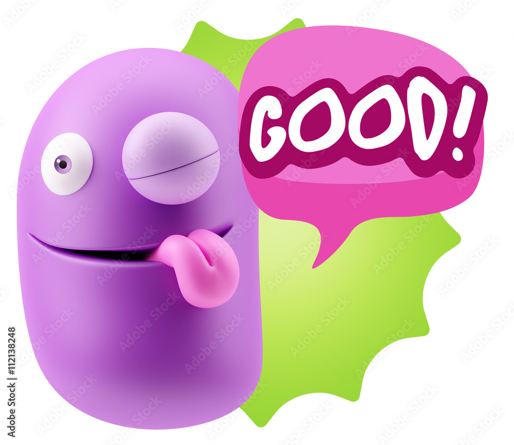 3d Illustration Laughing Character Emoji Expression saying Good 3d Illustration Laughing Character Emoji Expression saying Good
