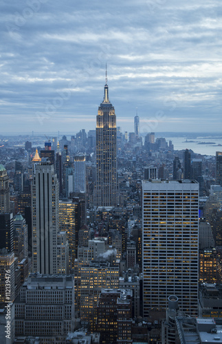 new york city skyline view during a sunny day