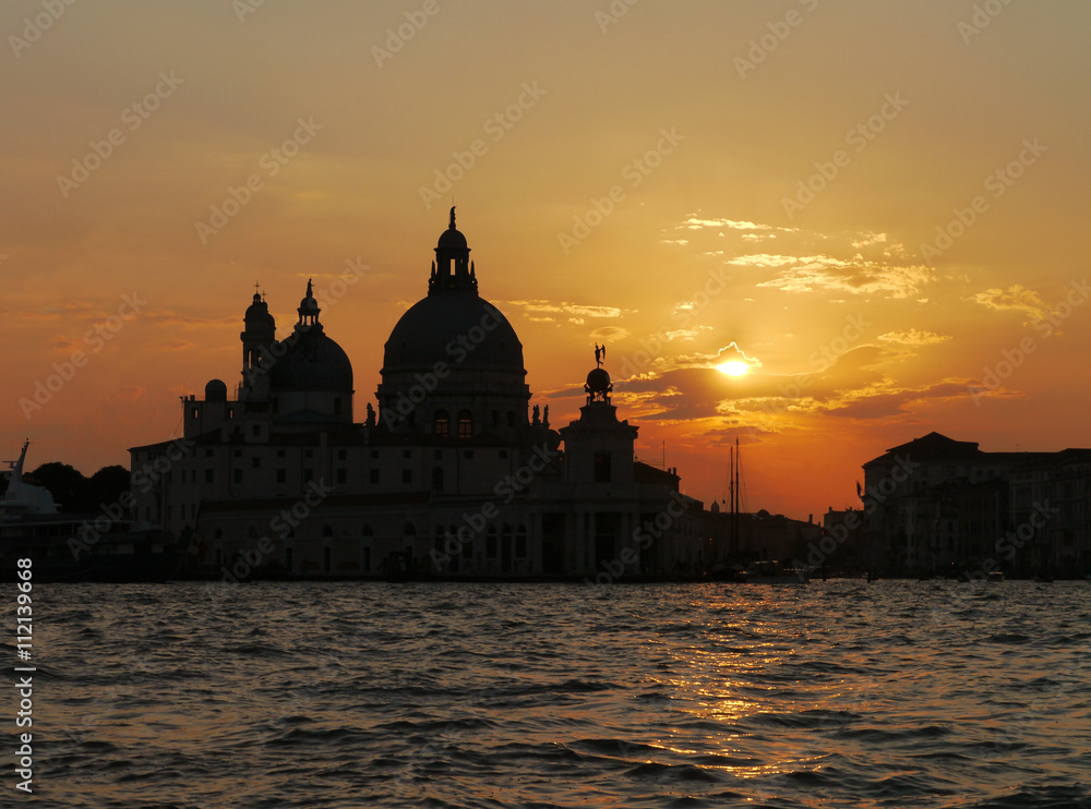 Obraz premium Sonnenuntergang in Venedig