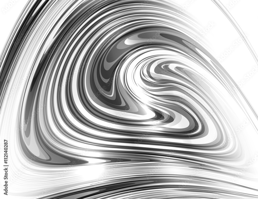 Abstract glossy swirl on white background. Grey abstract curve. Vector background. Abstract glossy swirl on white background. Grey abstract curve. Vector background.