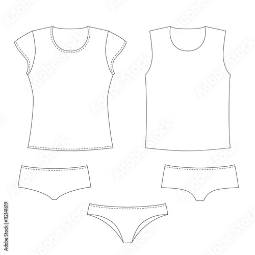 Some types of underware and shirts