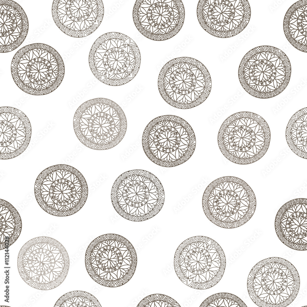 Abstract geometric pattern. Floral oriental ethnic ornament Abstract geometric pattern. Floral oriental ethnic ornament