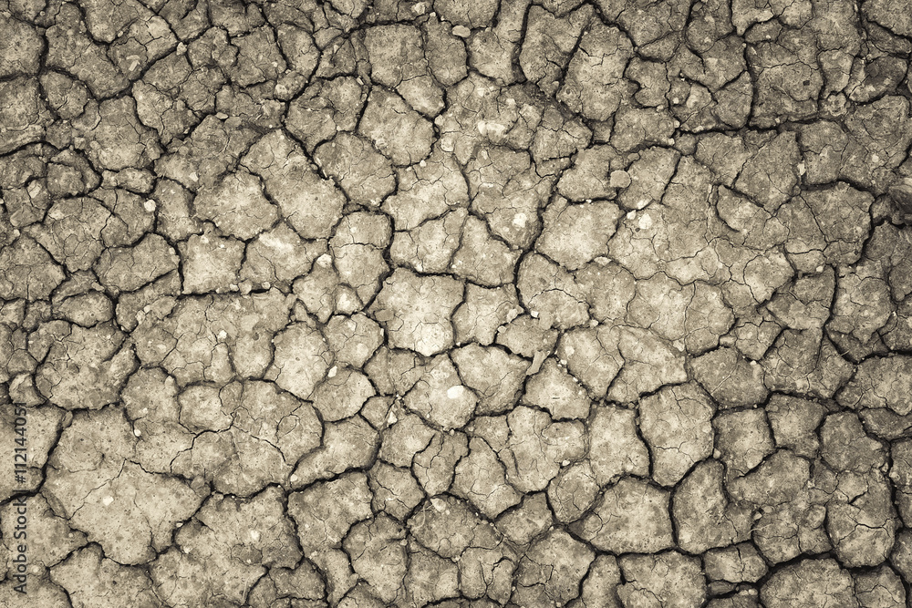 Land with a dry cracked ground , season water shortage. Land with a dry cracked ground , season water shortage.