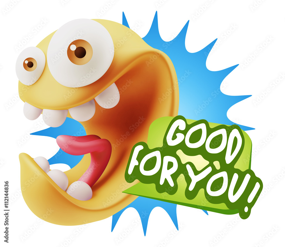 3d Rendering Smile Character Emoticon Expression saying Good For 3d Rendering Smile Character Emoticon Expression saying Good For