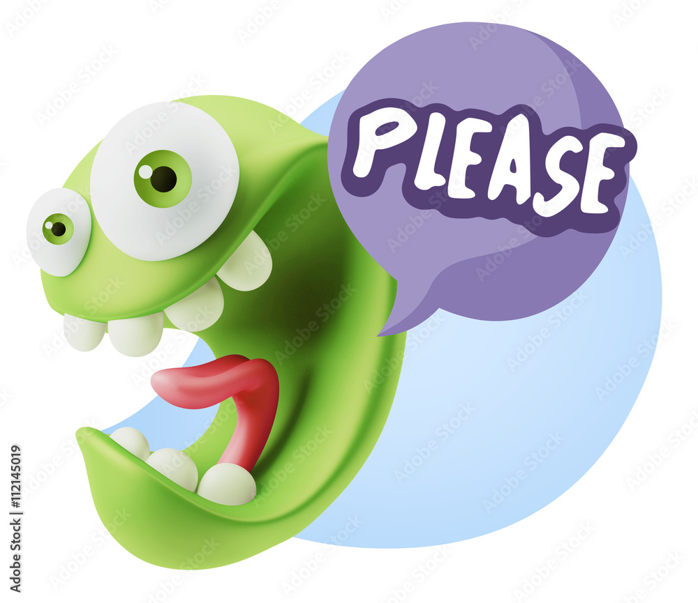 3d Illustration Laughing Character Emoji Expression saying Pleas 3d Illustration Laughing Character Emoji Expression saying Pleas