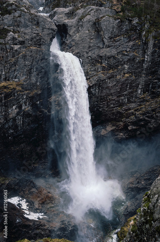 Manafossen waterfall in Norway photo