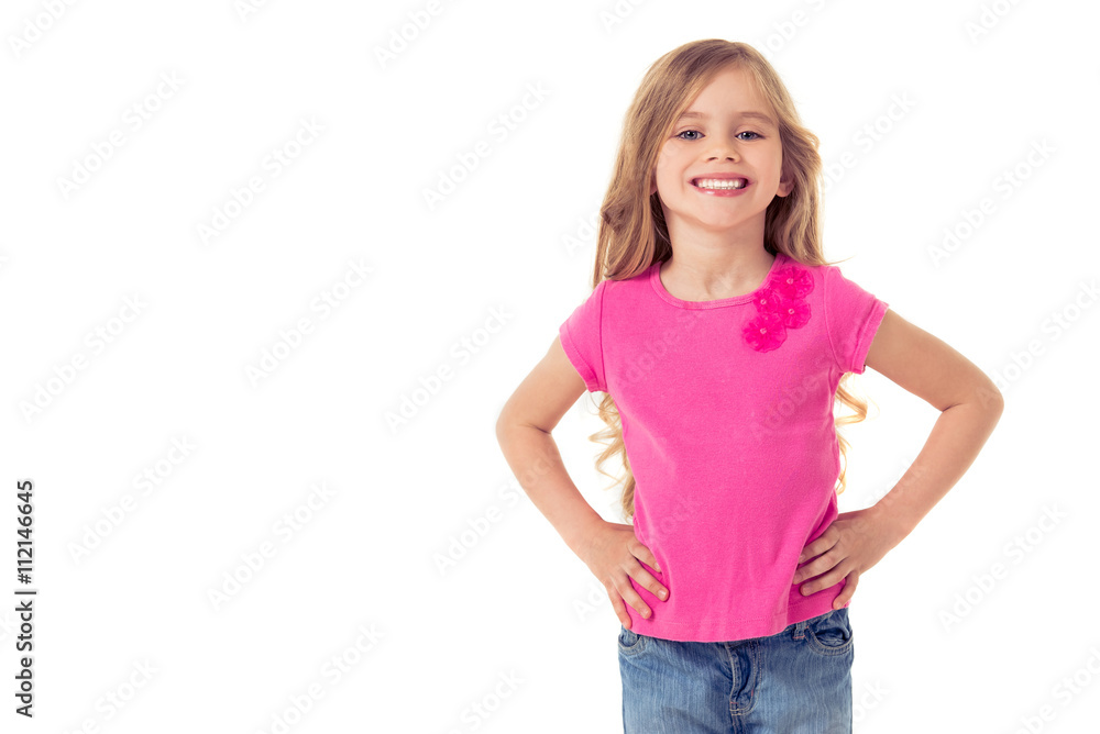 Fototapeta premium Cute little girl