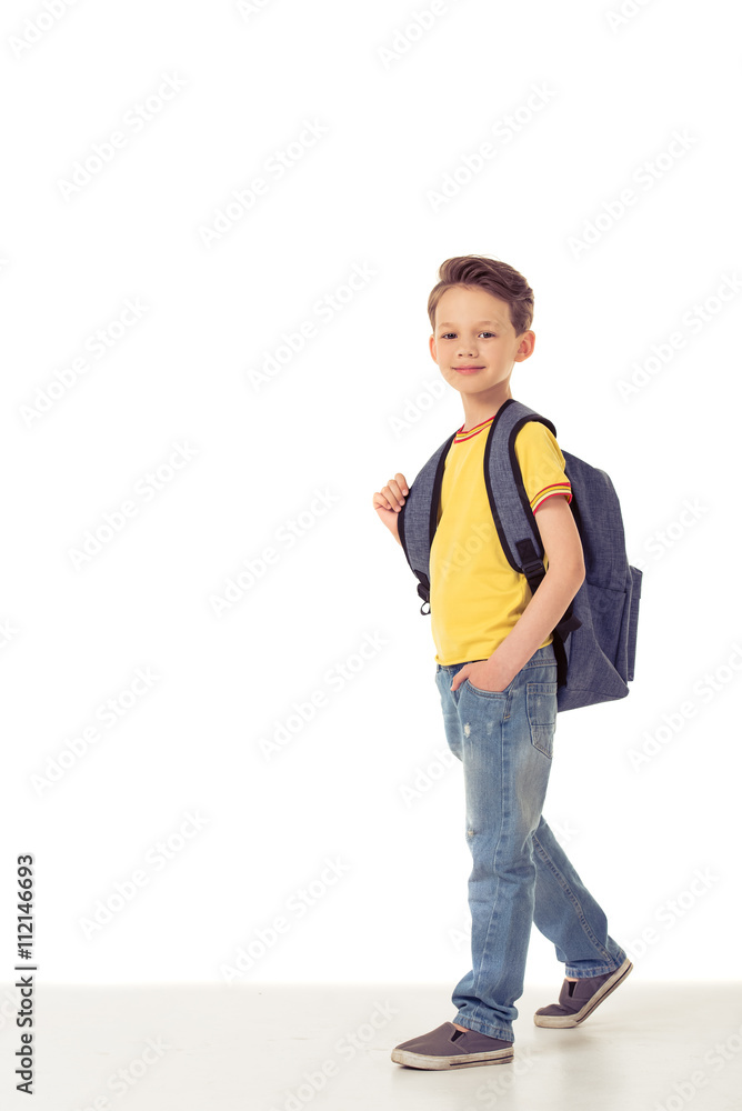Fototapeta premium Funny little boy