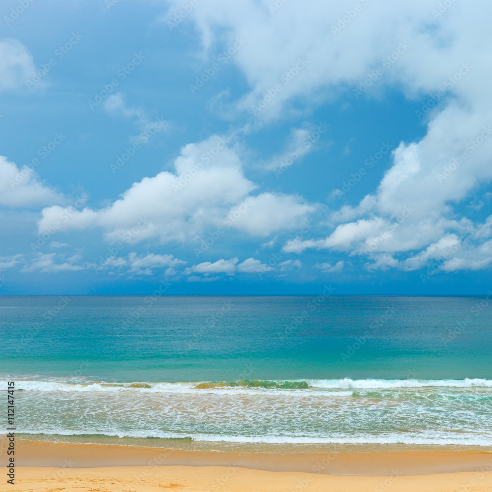 Picturesque coast sea Picturesque coast sea