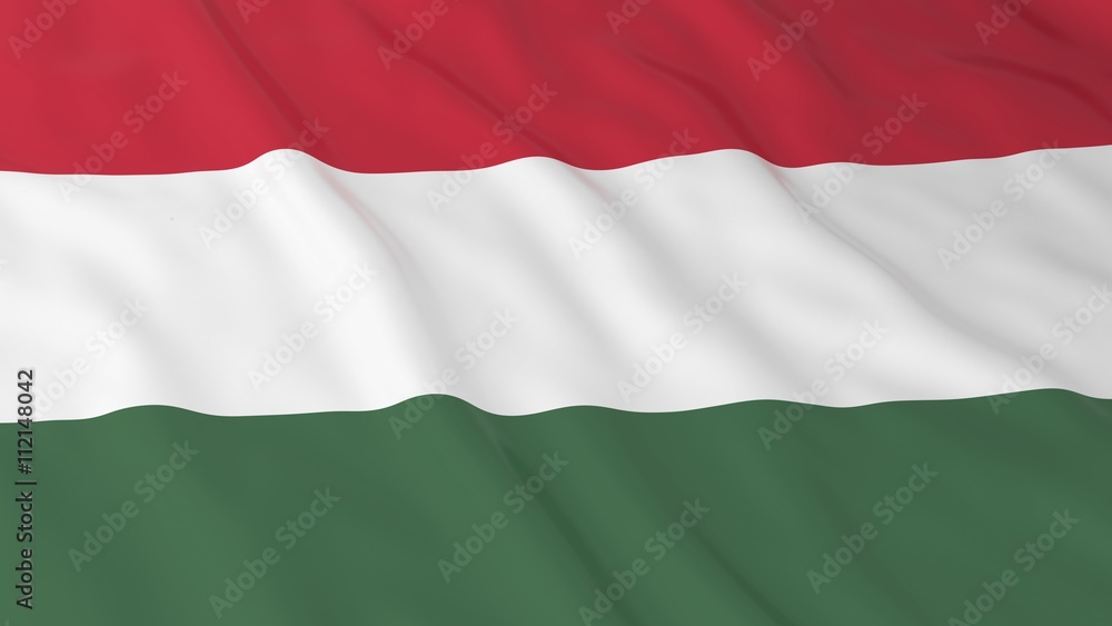 Hungarian Flag HD Background - Flag of Hungary 3D Illustration Hungarian Flag HD Background - Flag of Hungary 3D Illustration