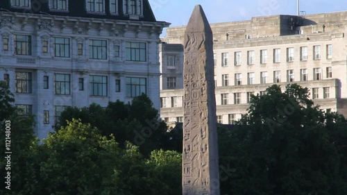 Cleopatra's Needle, Obelisk, Victoria Embankment, Thames River, London, uk photo