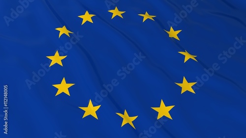 European Union Flag HD Background - Flag of Europe 3D Illustration