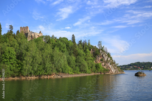 Krajobraz zamku w Czorsztynie i okolic
