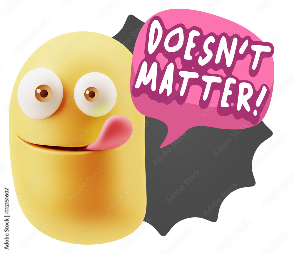 3d Rendering Smile Character Emoticon Expression saying It Doesn 3d Rendering Smile Character Emoticon Expression saying It Doesn