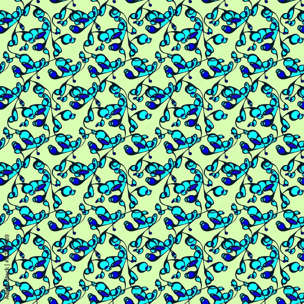 Obraz premium Abstract swirls seamless pattern.