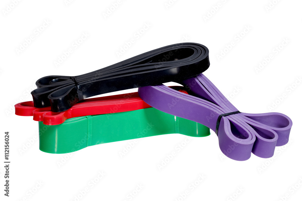 Twisted rubber bands for fitness & physical therapy. Twisted rubber bands for fitness & physical therapy.