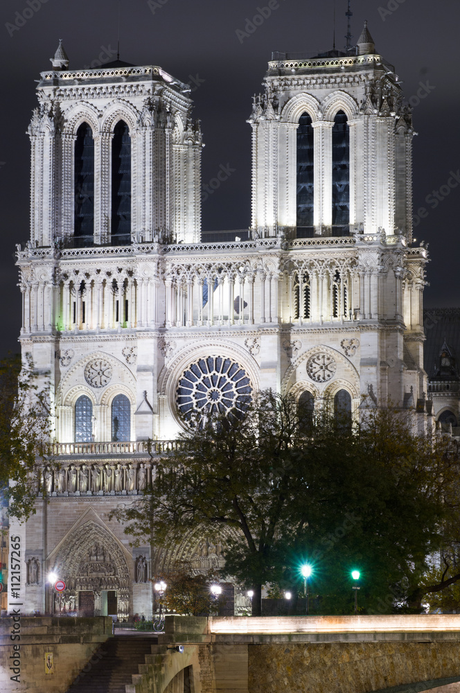 Fototapeta premium Notre dame Cathedral, Paris, Ile de France, France..