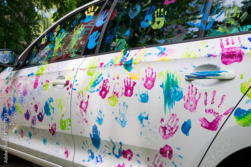 Colorful car decoration