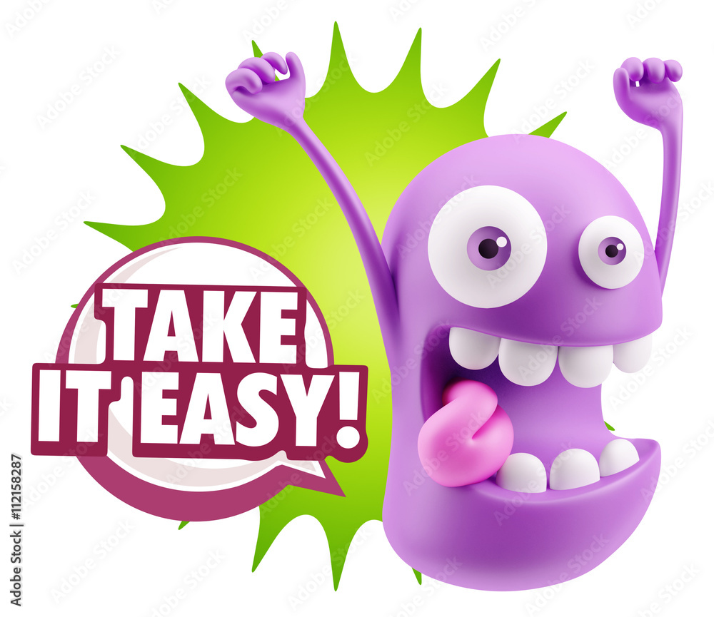 3d Illustration Laughing Character Emoji Expression saying Take 3d Illustration Laughing Character Emoji Expression saying Take