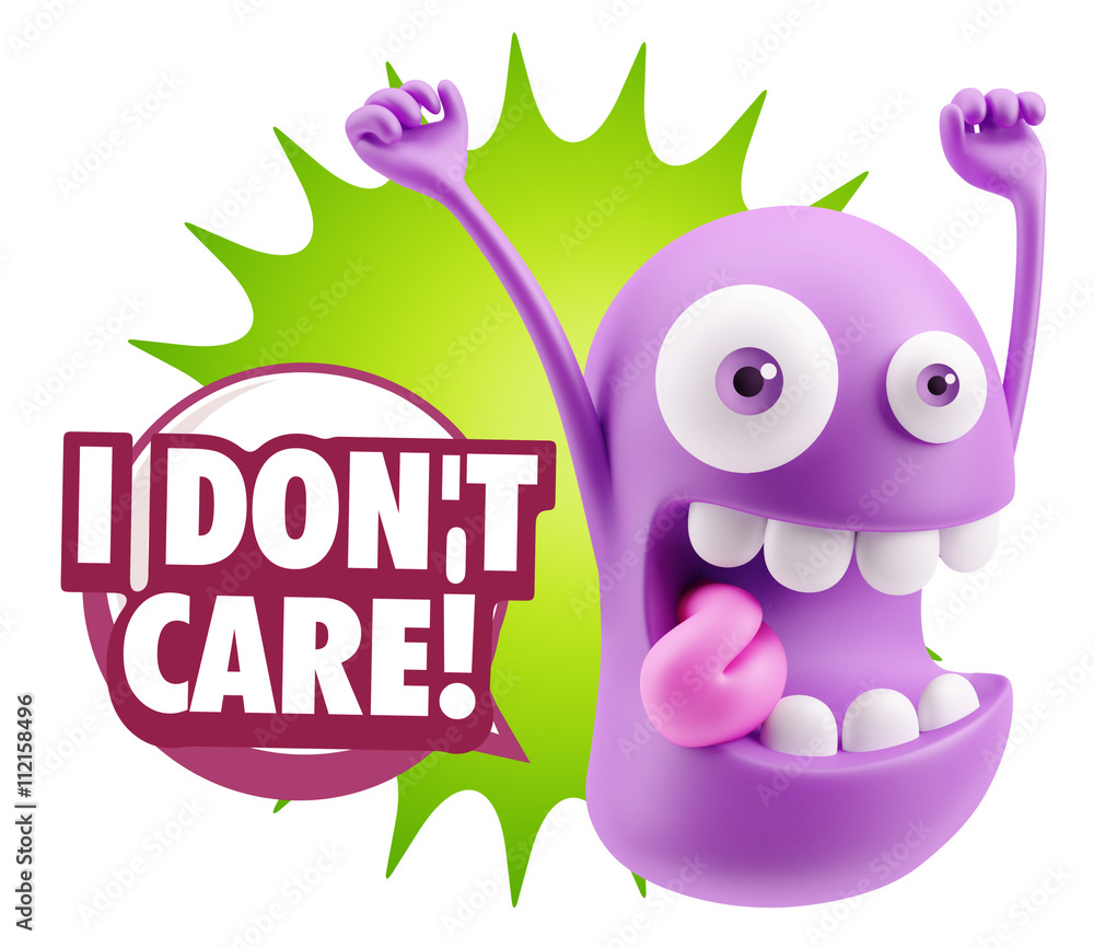 3d Illustration Laughing Character Emoji Expression saying I Don 3d Illustration Laughing Character Emoji Expression saying I Don