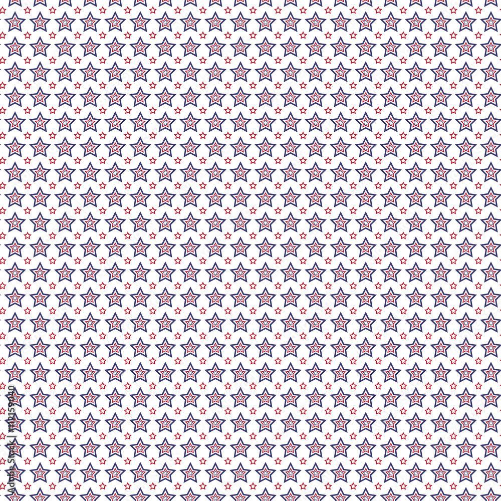 Patriotic red, white, blue geometric seamless pattern Patriotic red, white, blue geometric seamless pattern