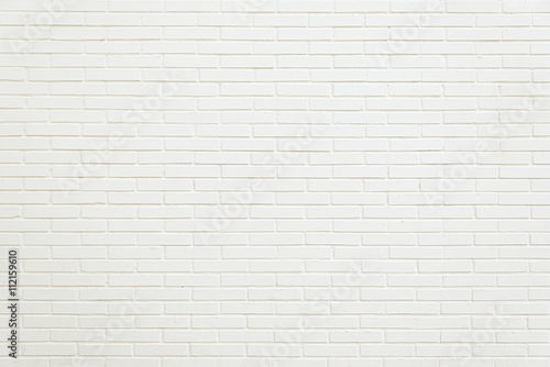 Old white brick wall background texture