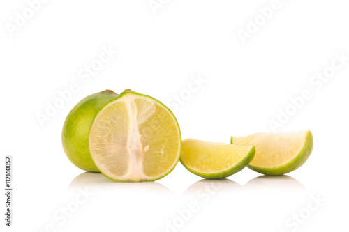 limes  isolated on white background