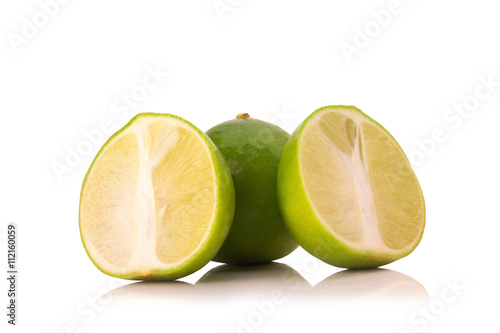 limes  isolated on white background
