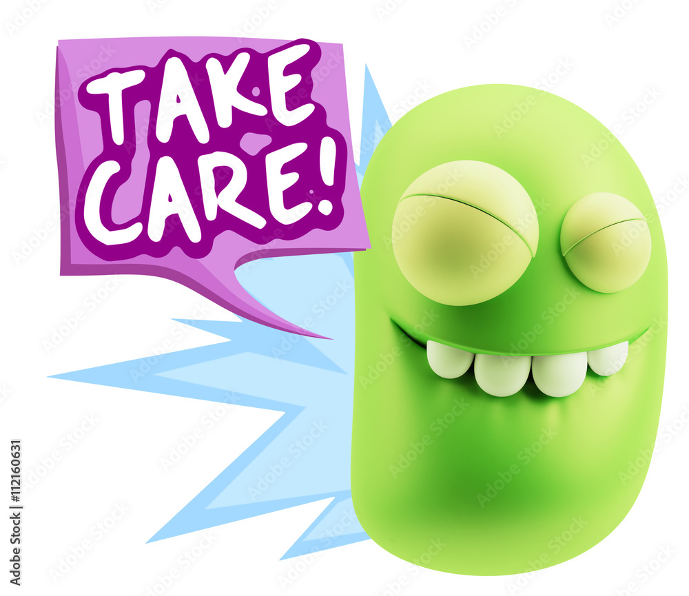 3d Illustration Laughing Character Emoji Expression saying Take 3d Illustration Laughing Character Emoji Expression saying Take
