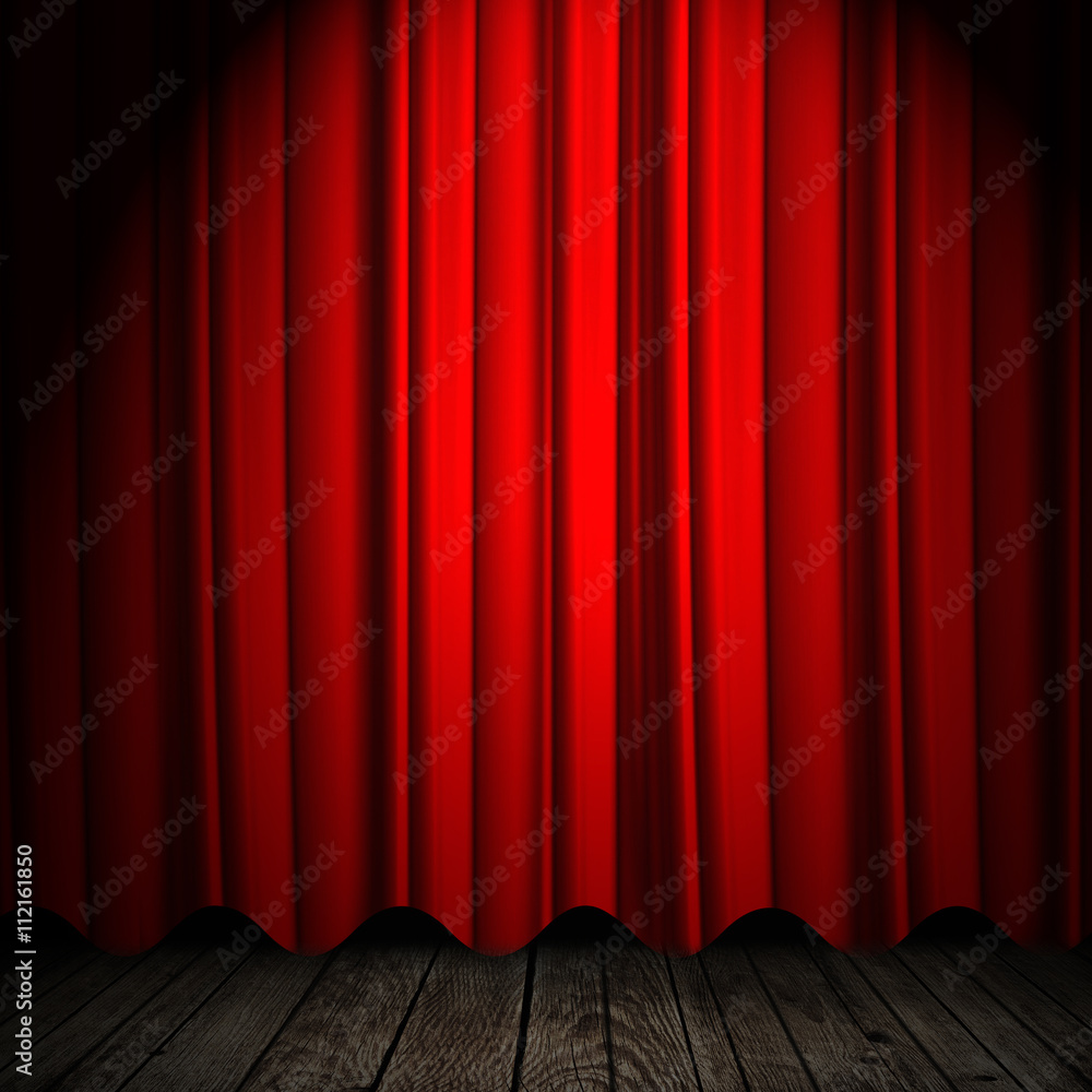 Fototapeta premium red curtain background