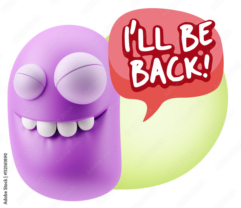 3d Illustration Laughing Character Emoji Expression saying I'll 3d Illustration Laughing Character Emoji Expression saying I'll