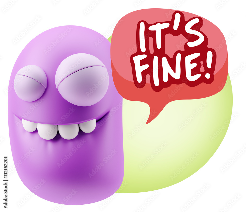 3d Illustration Laughing Character Emoji Expression saying It's 3d Illustration Laughing Character Emoji Expression saying It's