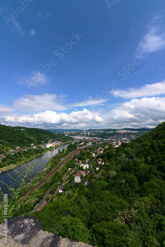 Wallpaper Mural Castle Strekov in valley of river Labe Torontodigital.ca